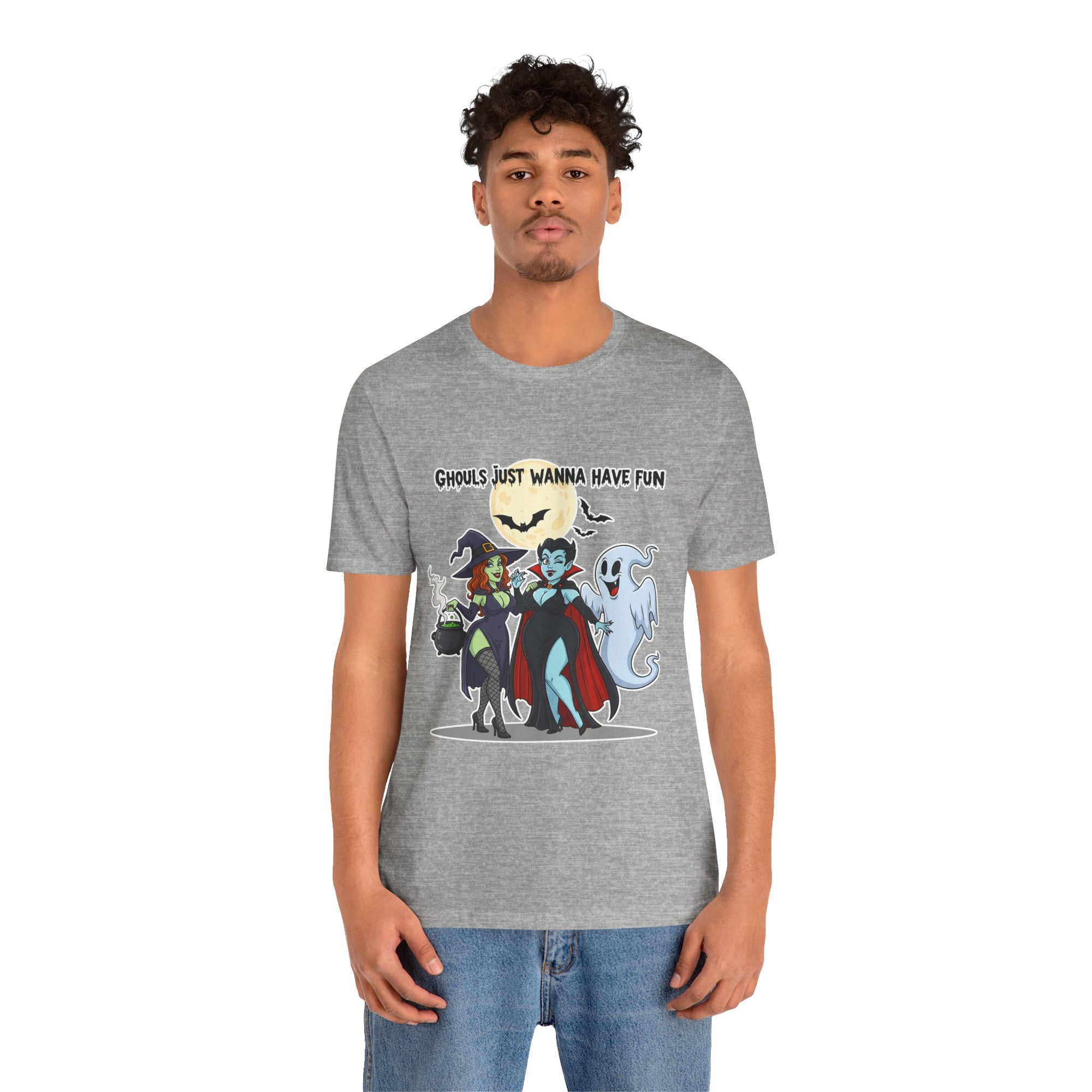 Ghouls Just Wanna Have Fun Halloween T-Shirt - Cute Witch Vampire Ghost Tee | Halloween Character Shirt - Atlas Briefly