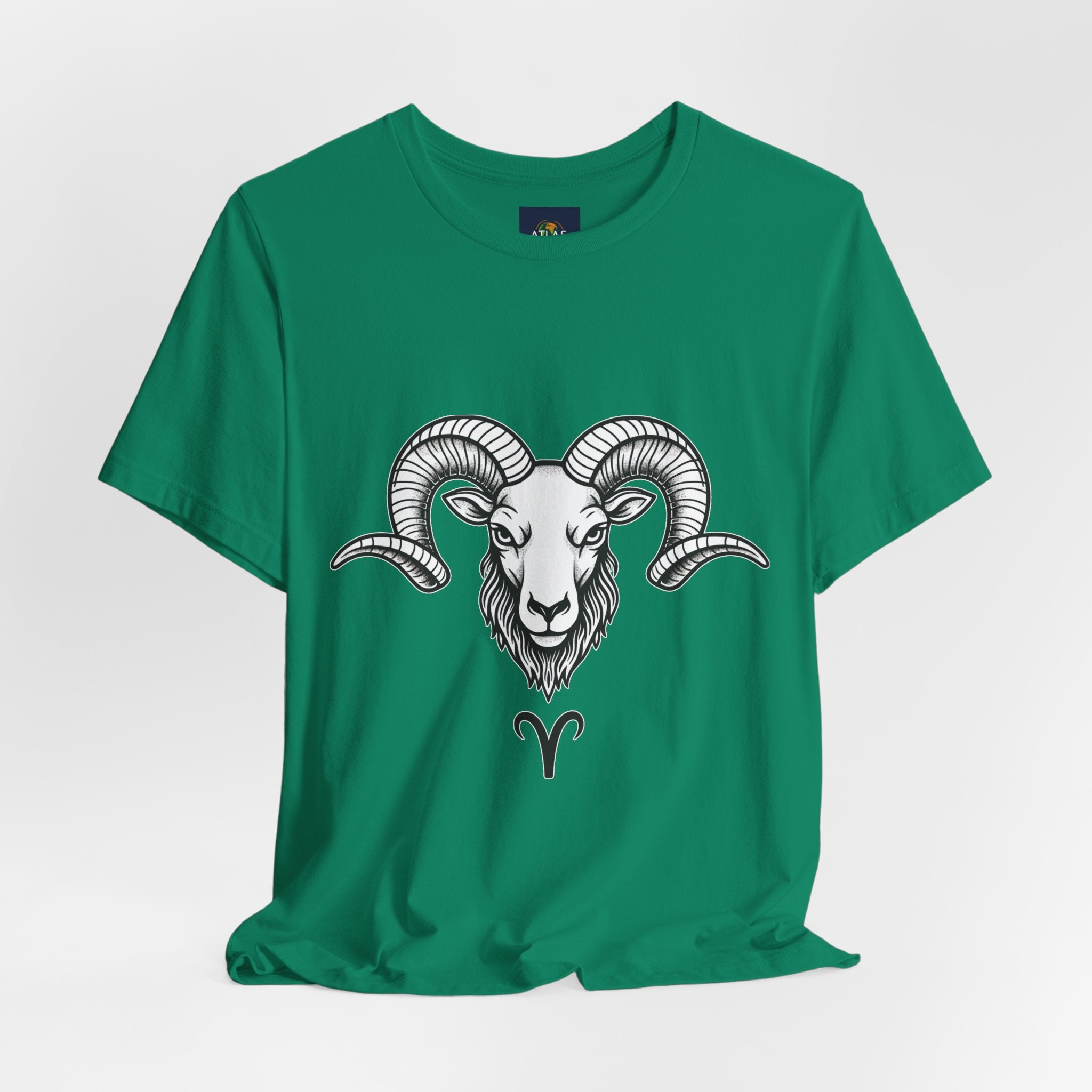 Aries Horoscope Tee - Unisex Black and White Minimal Design