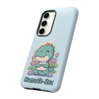 NamasTe-Rex Meditating Dinosaur Phone Case - Funny Yoga T-Rex Mobile Cover | Zen Tech Gift - Atlas Briefly