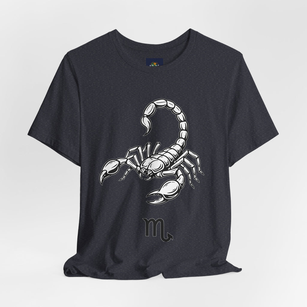 Scorpio Zodiac Tee - Unisex Minimalist Black and White Design