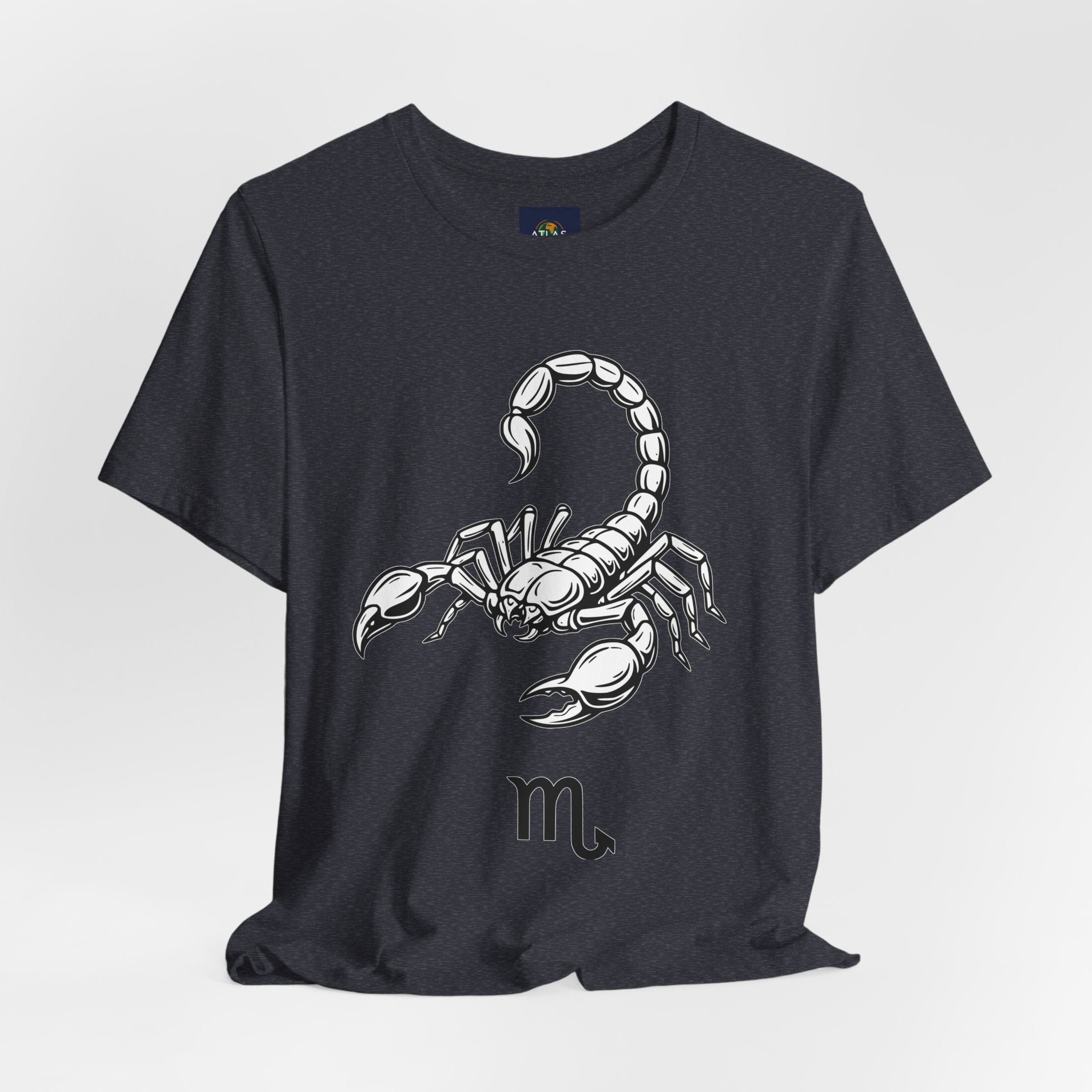 Scorpio Zodiac Tee - Unisex Minimalist Black and White Design