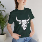 Taurus Zodiac T-Shirt - Minimalist Black and White Unisex T-Shirt