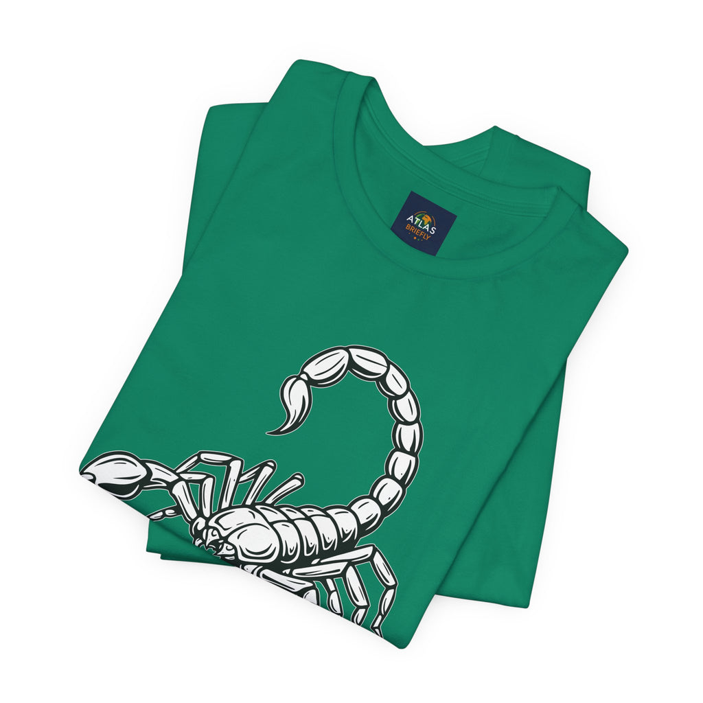 Scorpio Zodiac Tee - Unisex Minimalist Black and White Design