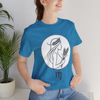 Virgo Zodiac Tee - Minimalist Black and White Unisex T-Shirt