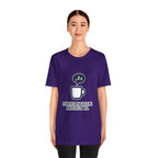 Powered by Caffeine and Sheer Will T-Shirt - Funny Coffee Lover Tee | Minimalist Humor Gift - Atlas Briefly
