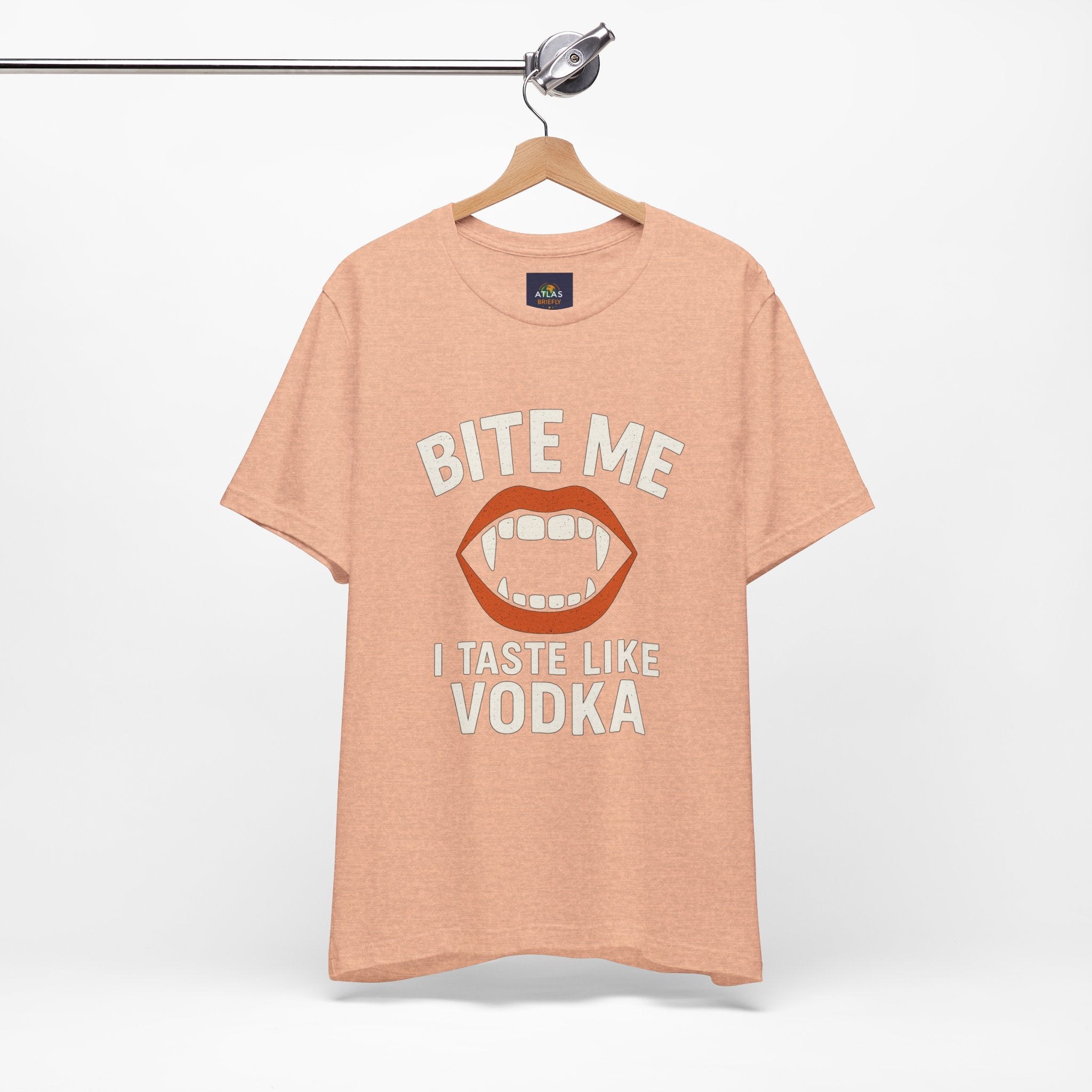 Funny Halloween Vodka T-Shirt – “Bite Me, I Taste Like Vodka”