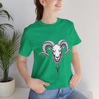 Aries Horoscope Tee - Unisex Black and White Minimal Design