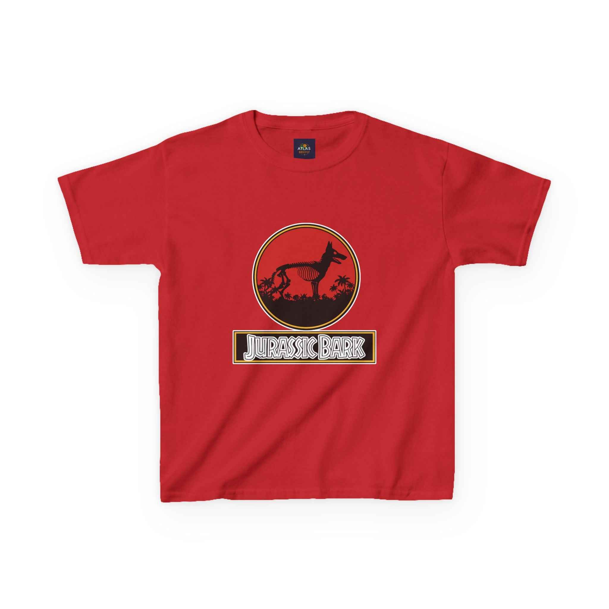 Kids German Shepherd T-Shirt - Fun Jurassic Bark Tee for Kids with Worldwide Shipping - Atlas Briefly
