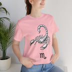 Scorpio Zodiac Tee - Unisex Minimalist Black and White Design