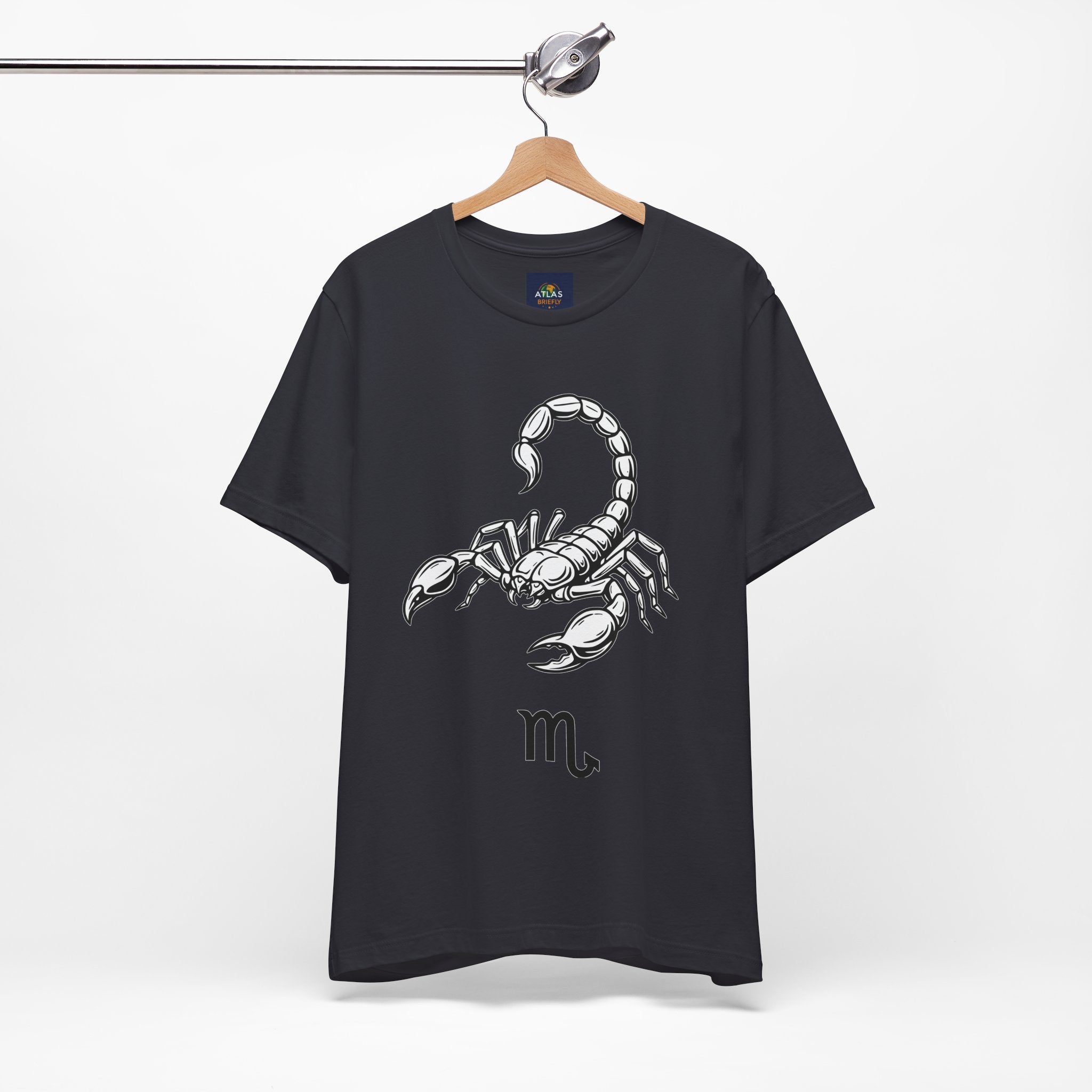 Scorpio Zodiac Tee - Unisex Minimalist Black and White Design
