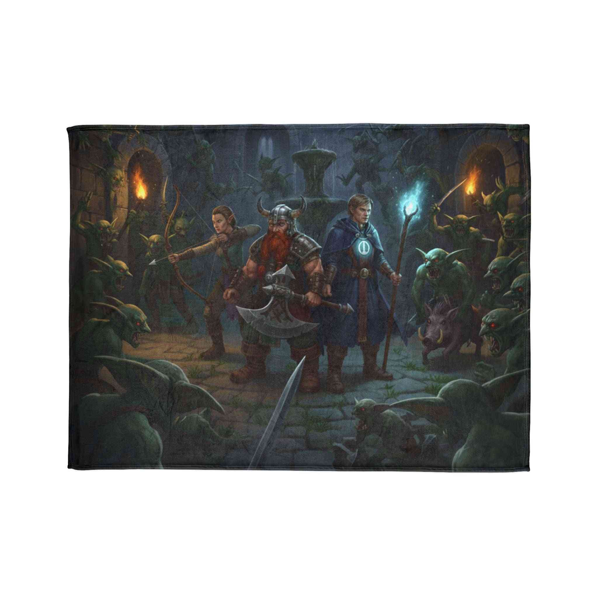 Surrounded in the Dungeon - Fleece Throw