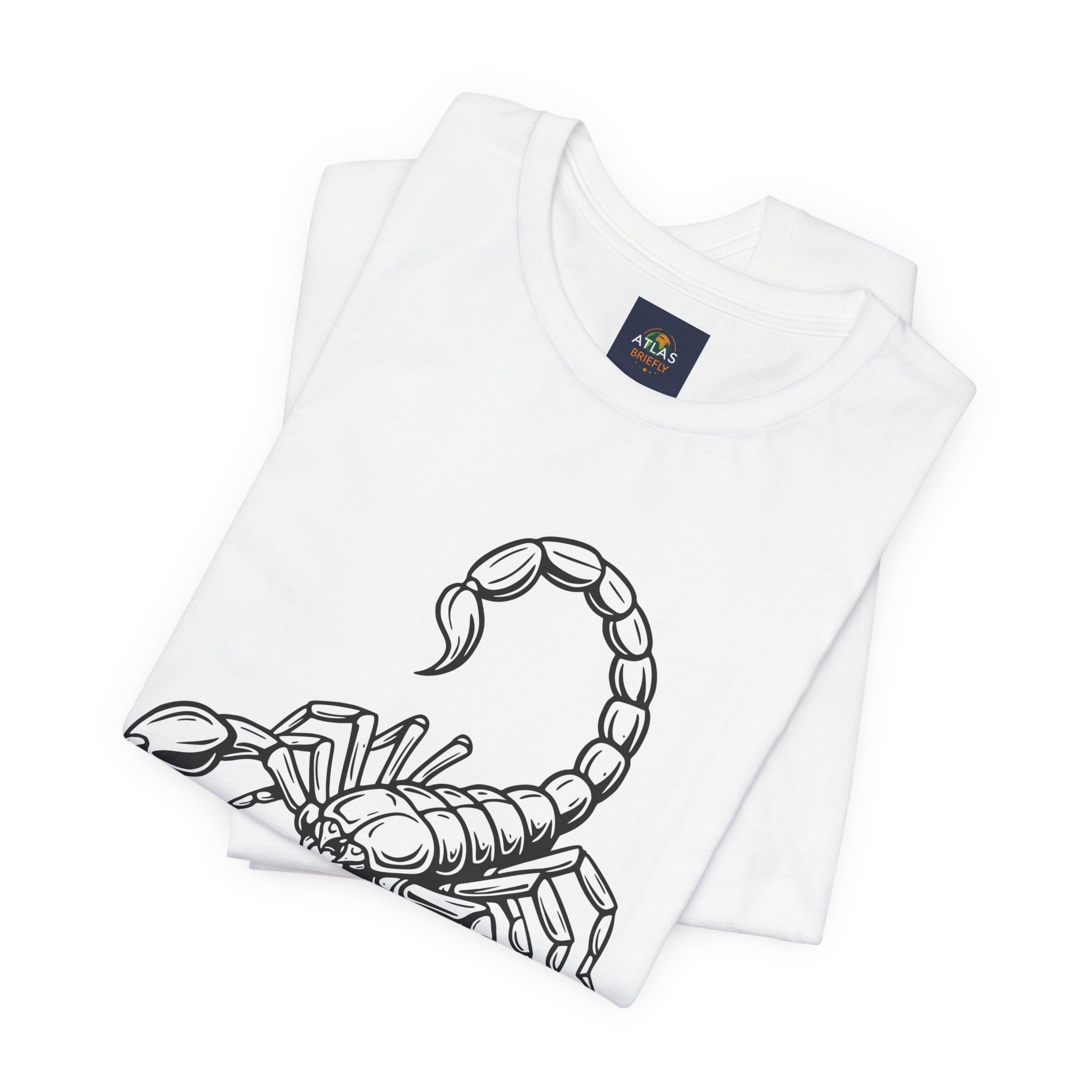 Scorpio Zodiac Tee - Unisex Minimalist Black and White Design