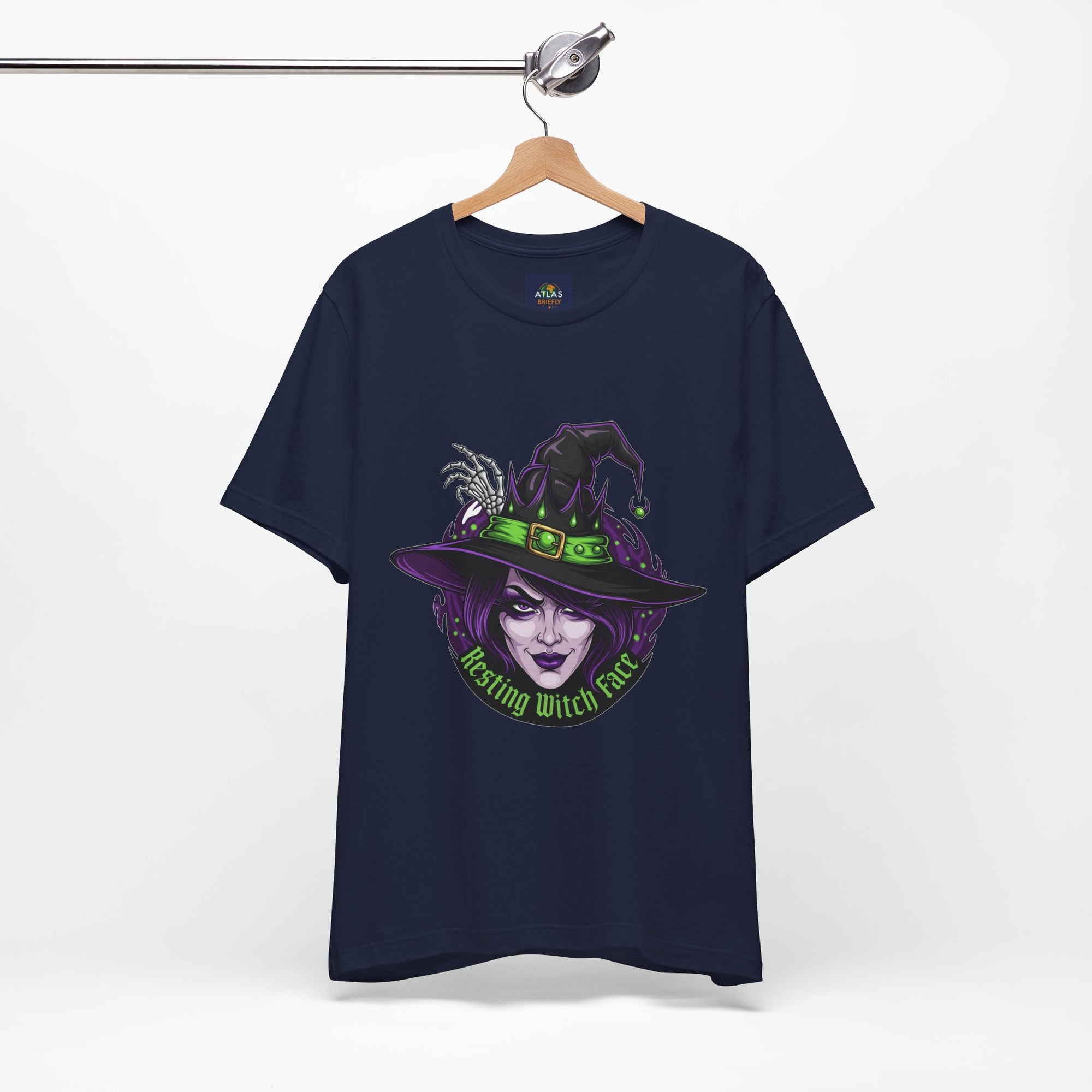 Resting Witch Face Halloween T-Shirt - Funny Witch Tee for Women & Men | Halloween Graphic Shirt - Atlas Briefly