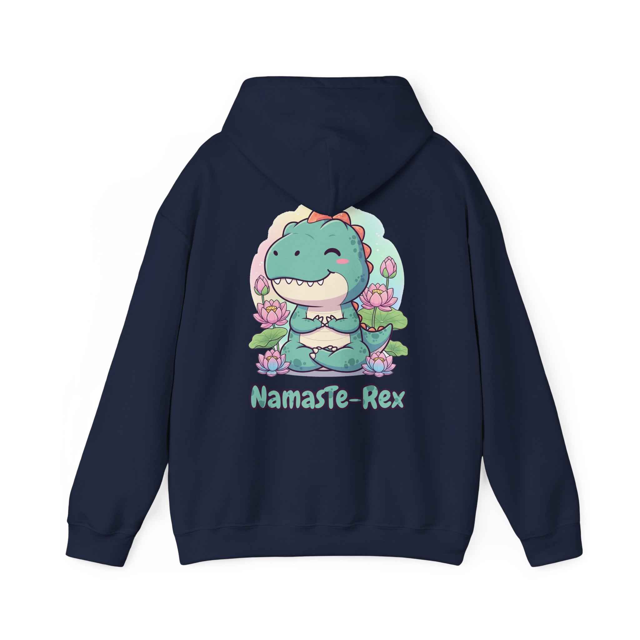NamasTe-Rex Hoodie - Fun Yoga Dinosaur Sweatshirt for Comfort and Style - Atlas Briefly