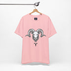 Aries Horoscope Tee - Unisex Black and White Minimal Design