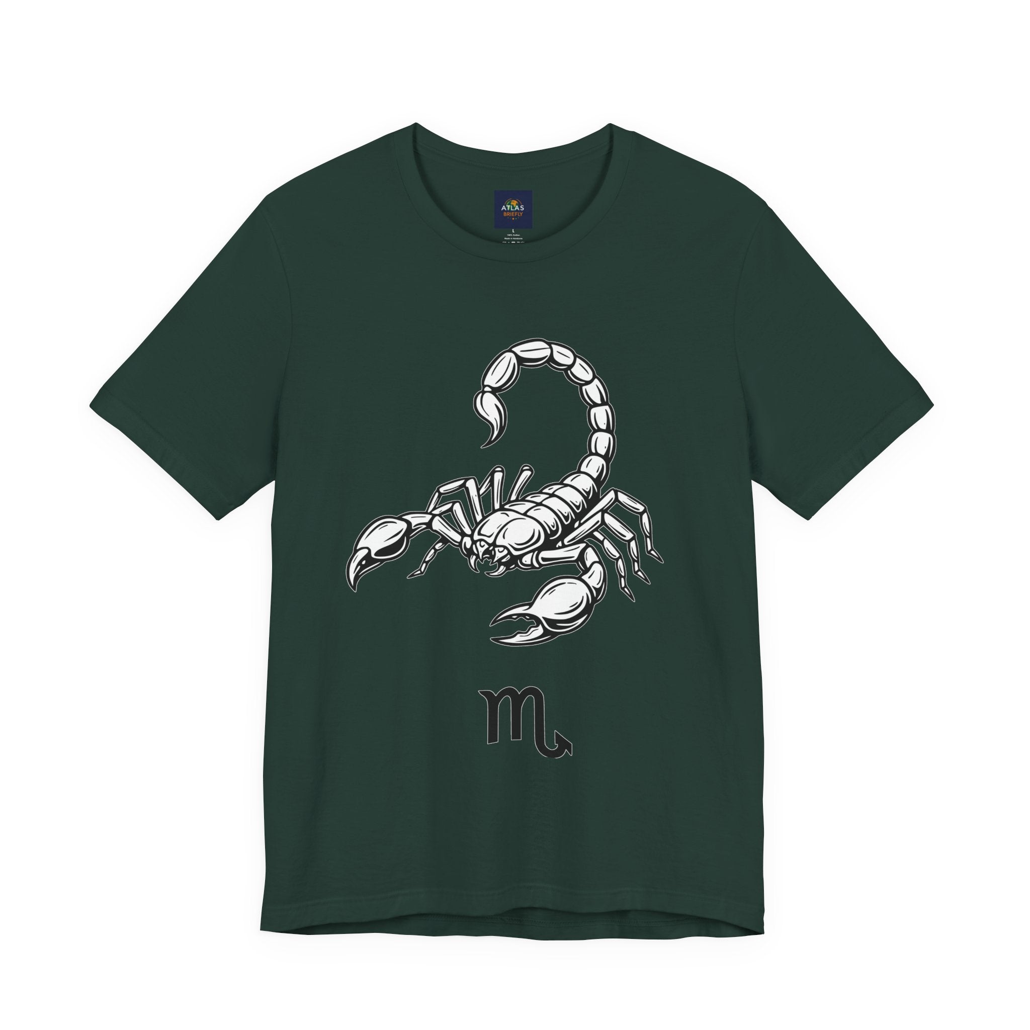 Scorpio Zodiac Tee - Unisex Minimalist Black and White Design