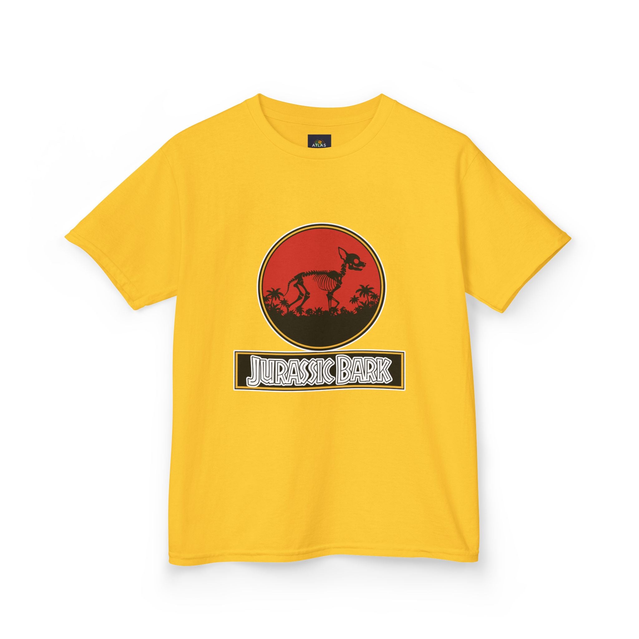 Kids Chihuahua Jurassic Bark T-Shirt - Fun Dog & Dinosaur Tee for Young Pet Lovers - Atlas Briefly
