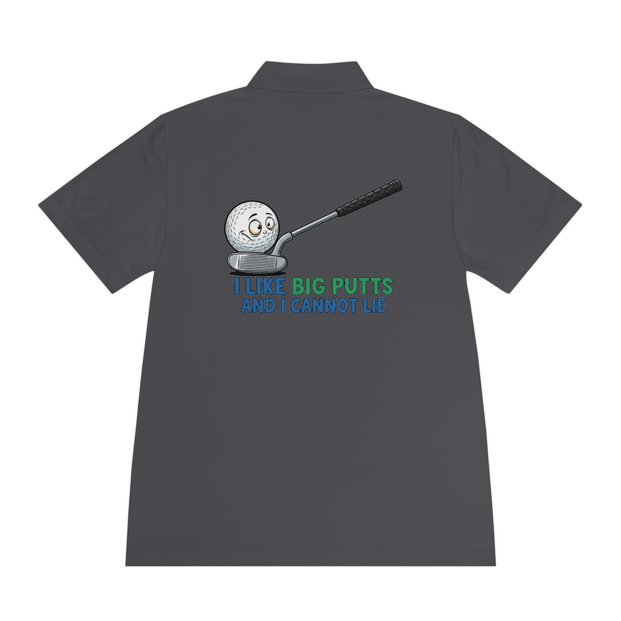 I Like Big Putts Golf Polo Shirt - Funny Golf Gift | Hilarious Golfer Apparel - Atlas Briefly