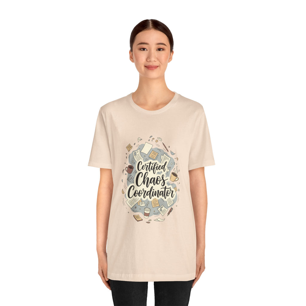 Certified Chaos Coordinator T-Shirt - Funny Mom Teacher Gift | Organized Chaos Tee - Atlas Briefly