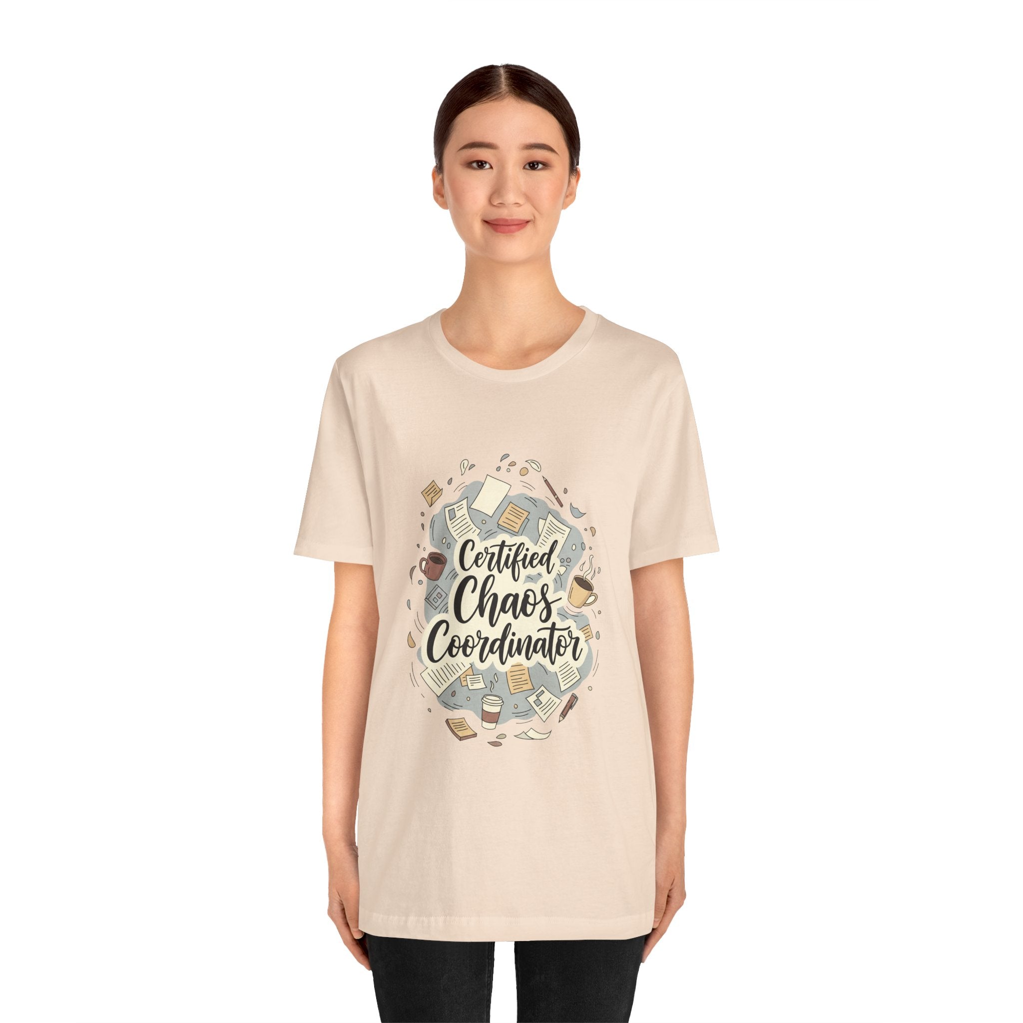 Certified Chaos Coordinator T-Shirt - Funny Mom Teacher Gift | Organized Chaos Tee - Atlas Briefly