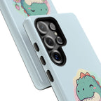 NamasTe-Rex Meditating Dinosaur Phone Case - Funny Yoga T-Rex Mobile Cover | Zen Tech Gift - Atlas Briefly