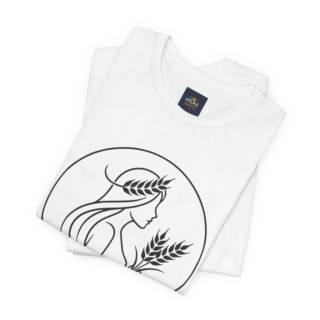 Virgo Zodiac Tee - Minimalist Black and White Unisex T-Shirt
