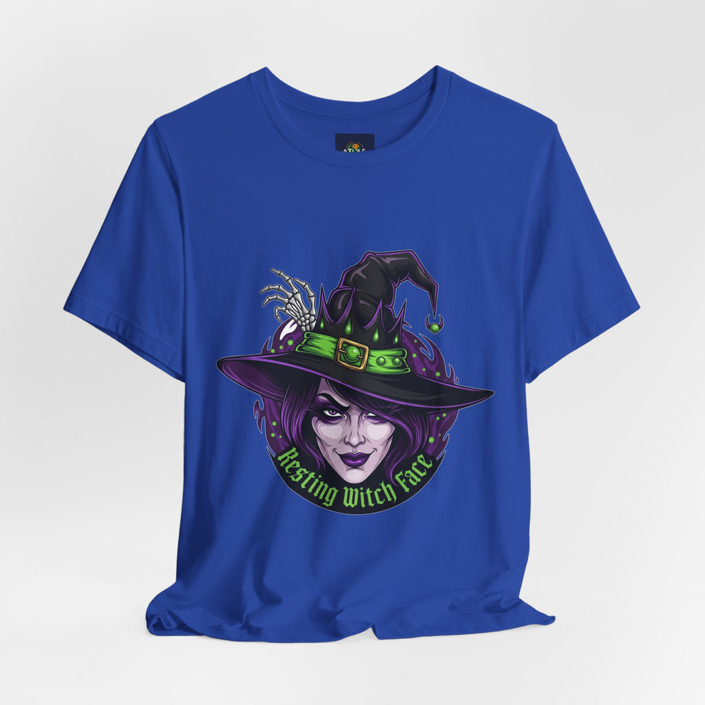Resting Witch Face Halloween T-Shirt - Funny Witch Tee for Women & Men | Halloween Graphic Shirt - Atlas Briefly