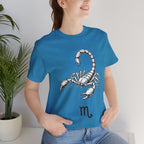 Scorpio Zodiac Tee - Unisex Minimalist Black and White Design