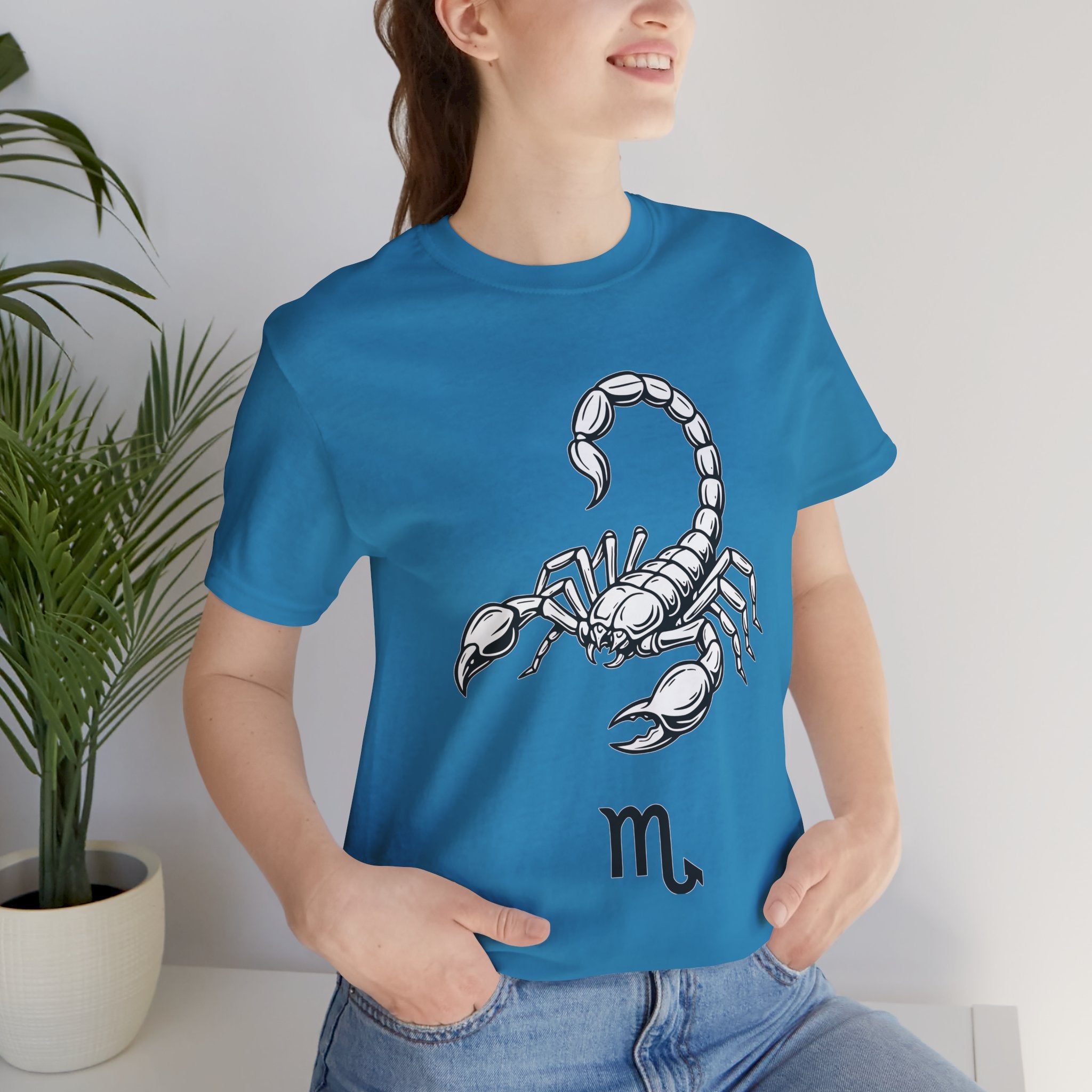Scorpio Zodiac Tee - Unisex Minimalist Black and White Design