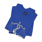 Libra Zodiac Tee - Stylish Unisex Minimalist Black and White Design