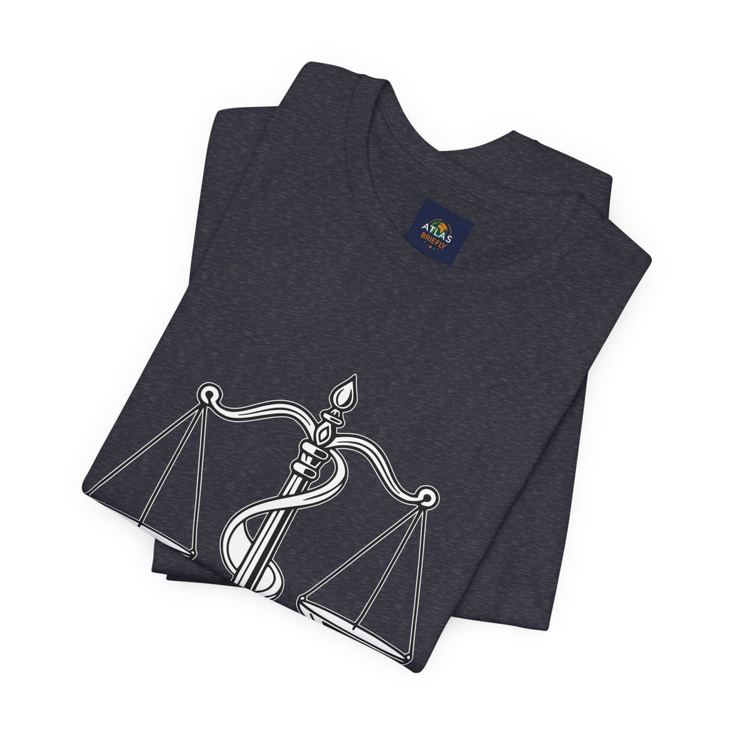 Libra Zodiac Tee - Stylish Unisex Minimalist Black and White Design