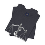 Libra Zodiac Tee - Stylish Unisex Minimalist Black and White Design