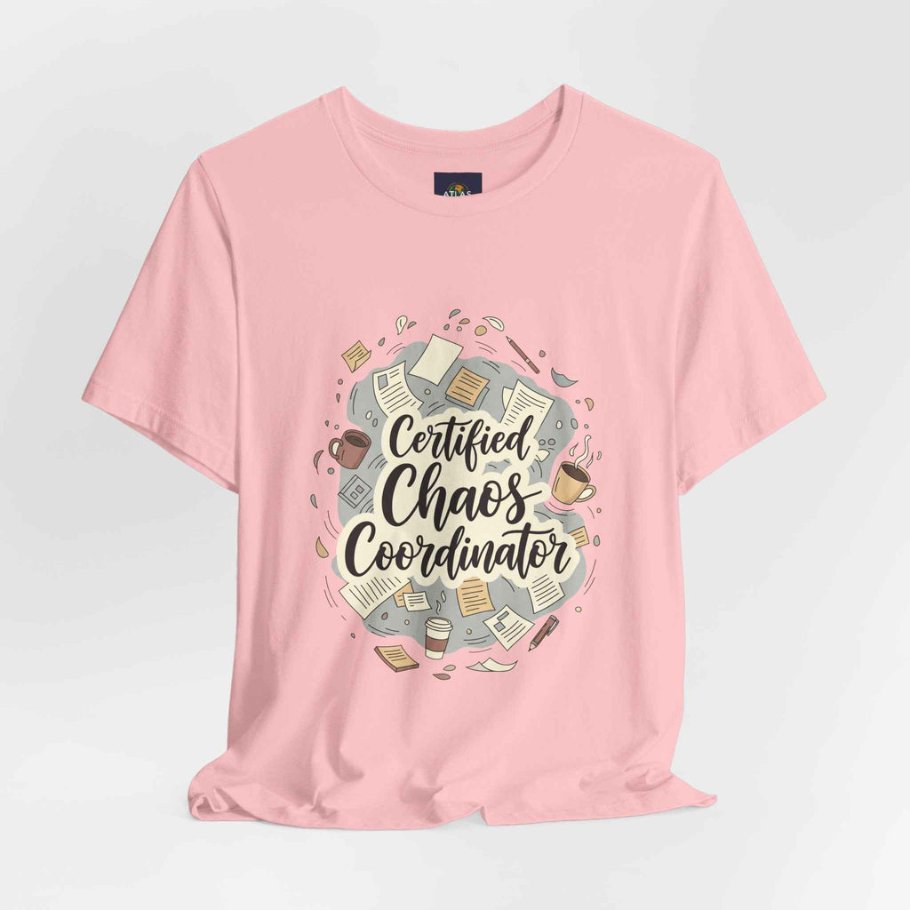 Certified Chaos Coordinator T-Shirt - Funny Mom Teacher Gift | Organized Chaos Tee for Stress-Free Life - Atlas Briefly