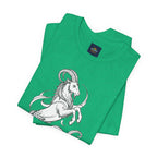 Capricorn Zodiac Tee - Unisex Minimalist Horoscope Shirt in Black and White