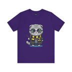 Hufflepurr Harry Potter T-Shirt - Funny Wizarding World Tee | Cute Potter Cat Gift - Atlas Briefly
