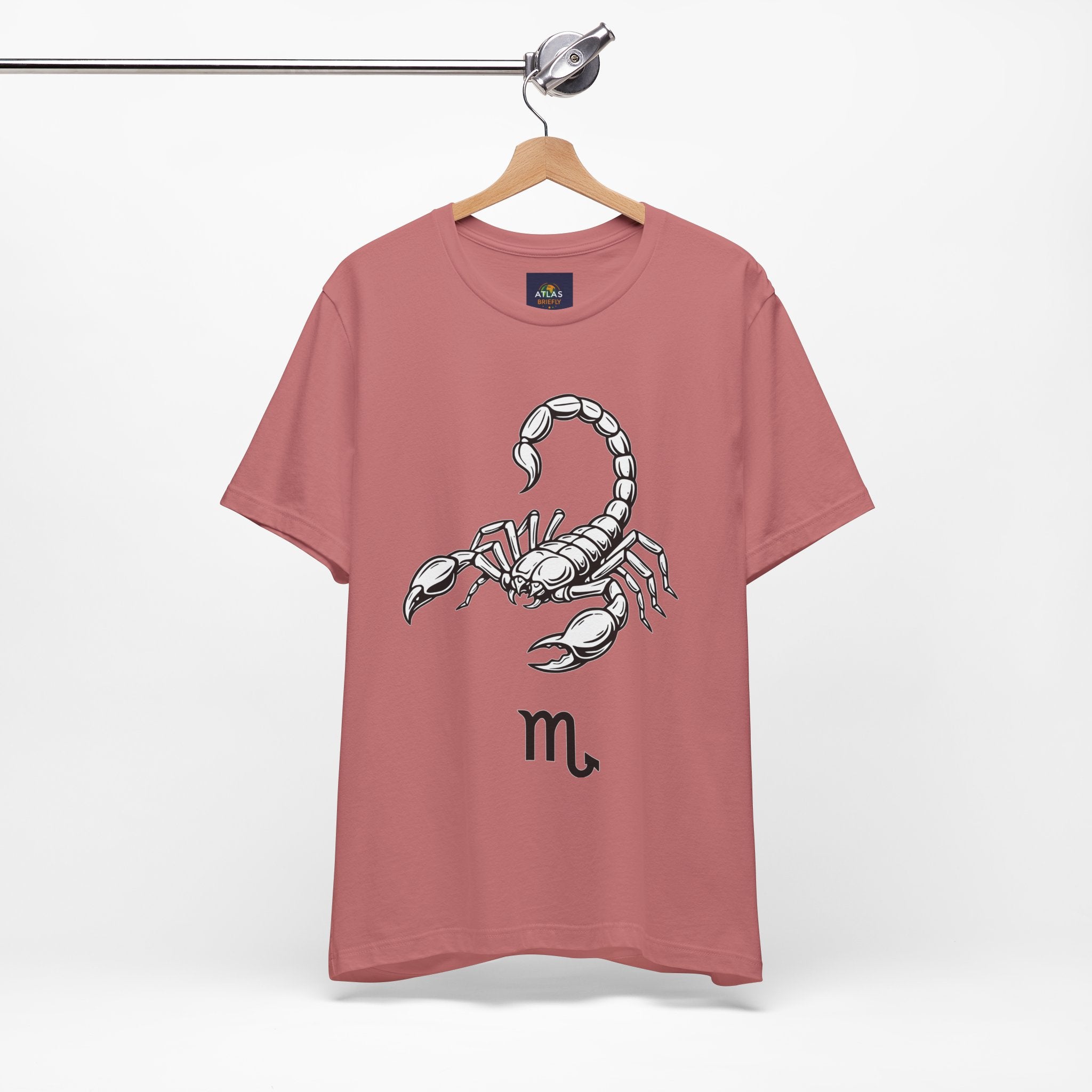 Scorpio Zodiac Tee - Unisex Minimalist Black and White Design