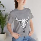Taurus Zodiac T-Shirt - Minimalist Black and White Unisex T-Shirt