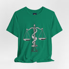 Libra Zodiac Tee - Stylish Unisex Minimalist Black and White Design