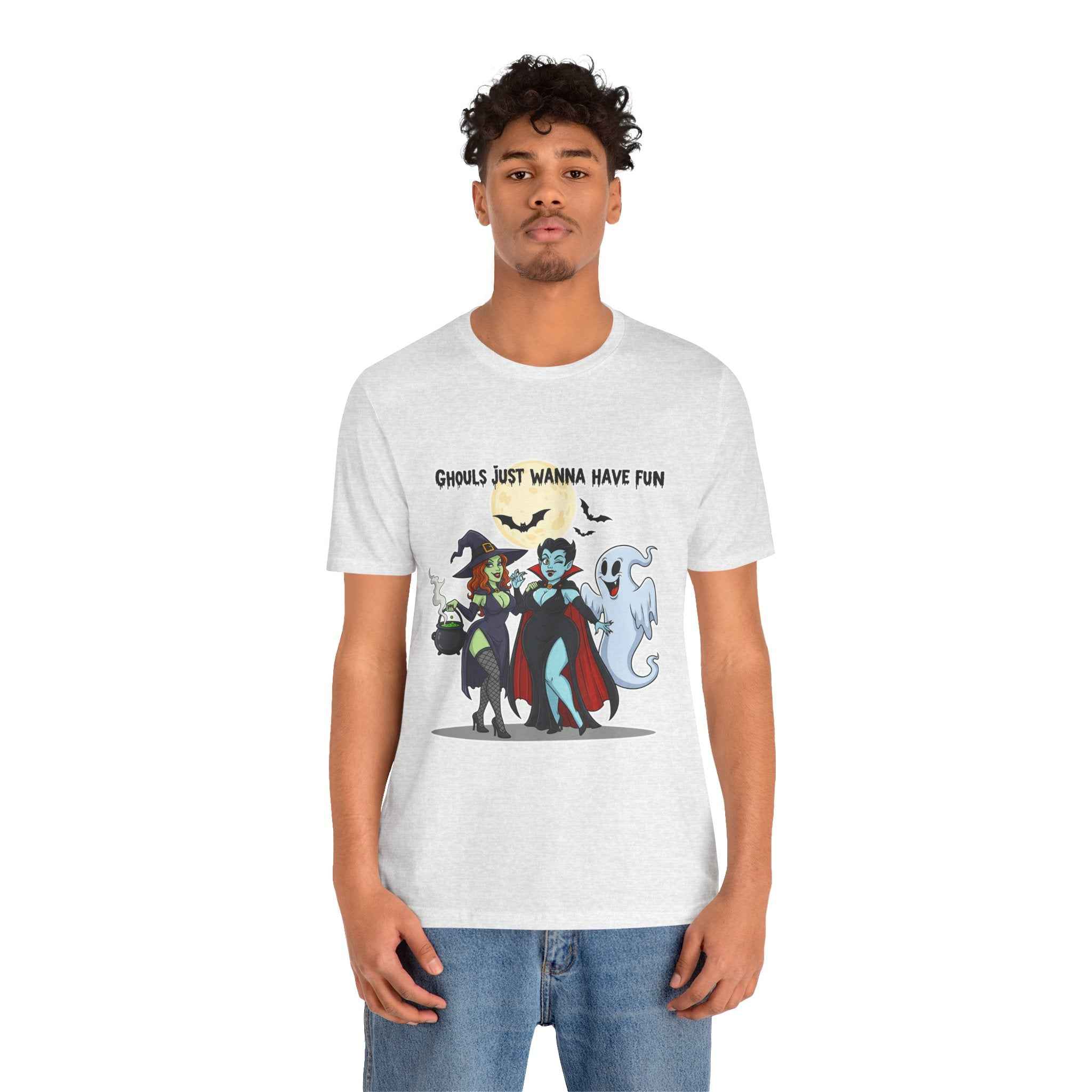 Ghouls Just Wanna Have Fun T-Shirt - Cute Halloween Witch Vampire Ghost Tee - Atlas Briefly