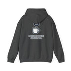 Powered by Caffeine and Sheer Will Hoodie - Funny Coffee Lover Sweatshirt | Minimalist Humor Gift - Atlas Briefly