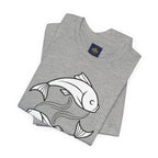 Pisces Zodiac T-shirt - Minimalist Black and White Unisex Tee