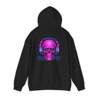 Neon Skull Hoodie - Retro Gaming Synthwave Sweatshirt - Atlas Briefly