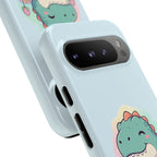 NamasTe-Rex Meditating Dinosaur Phone Case - Funny Yoga T-Rex Mobile Cover | Zen Tech Gift - Atlas Briefly