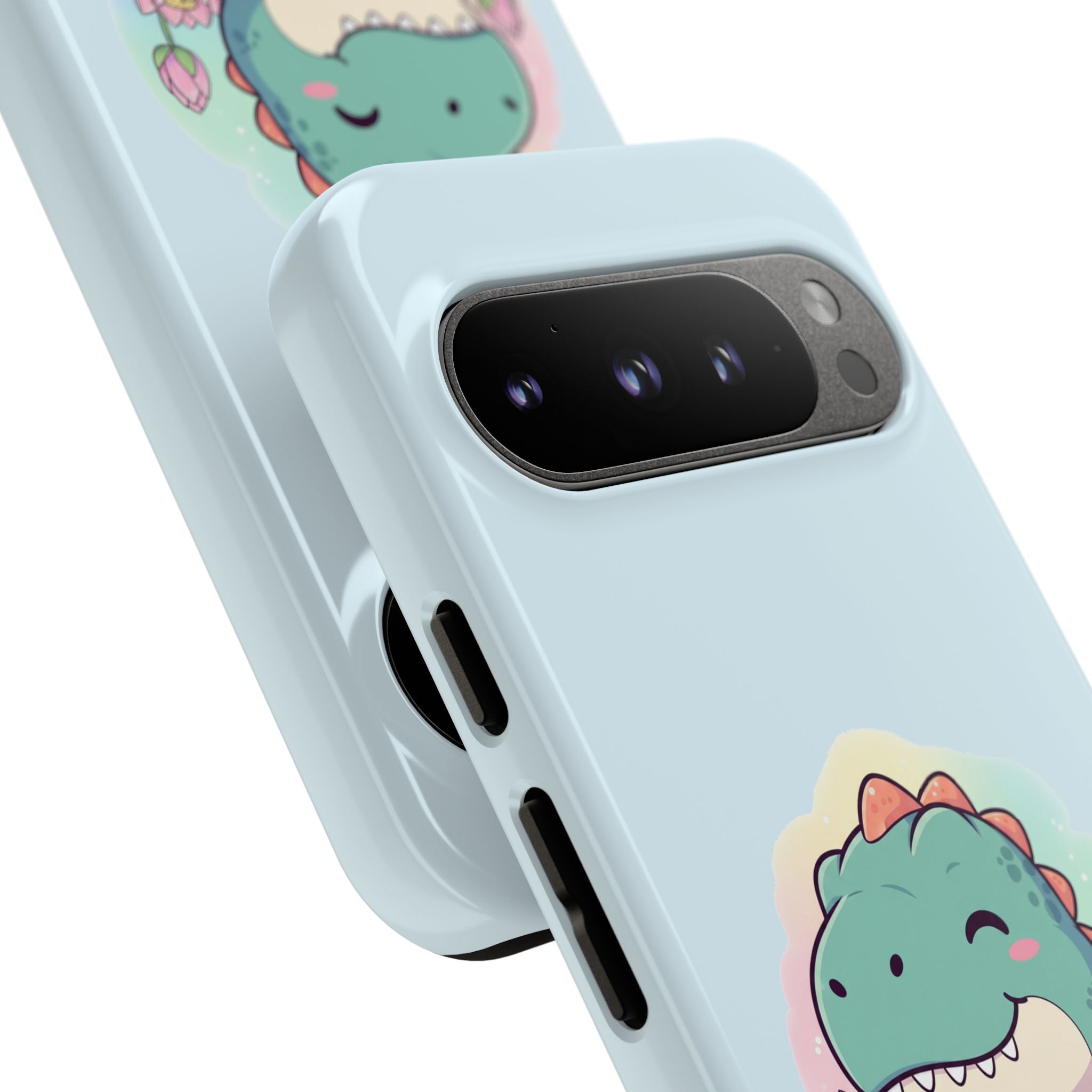 NamasTe-Rex Meditating Dinosaur Phone Case - Funny Yoga T-Rex Mobile Cover | Zen Tech Gift - Atlas Briefly