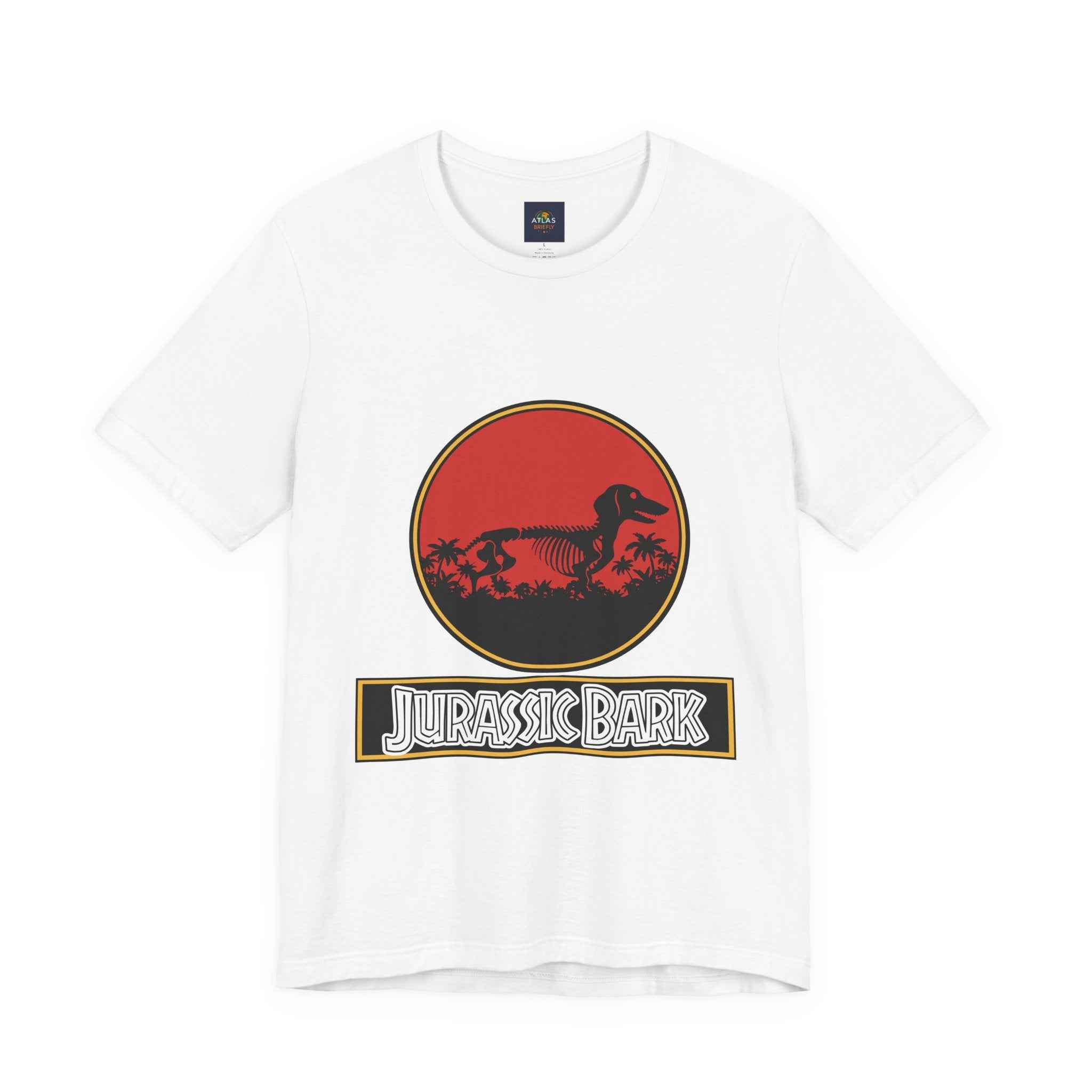 Dachshund Jurassic Bark T-Shirt - Perfect Wiener Dog Gift for Pet Lovers - Atlas Briefly