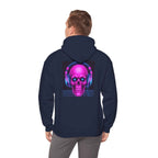 Neon Skull Hoodie - Retro Gaming Synthwave Sweatshirt - Atlas Briefly