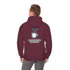 Powered by Caffeine and Sheer Will Hoodie - Funny Coffee Lover Sweatshirt | Minimalist Humor Gift - Atlas Briefly