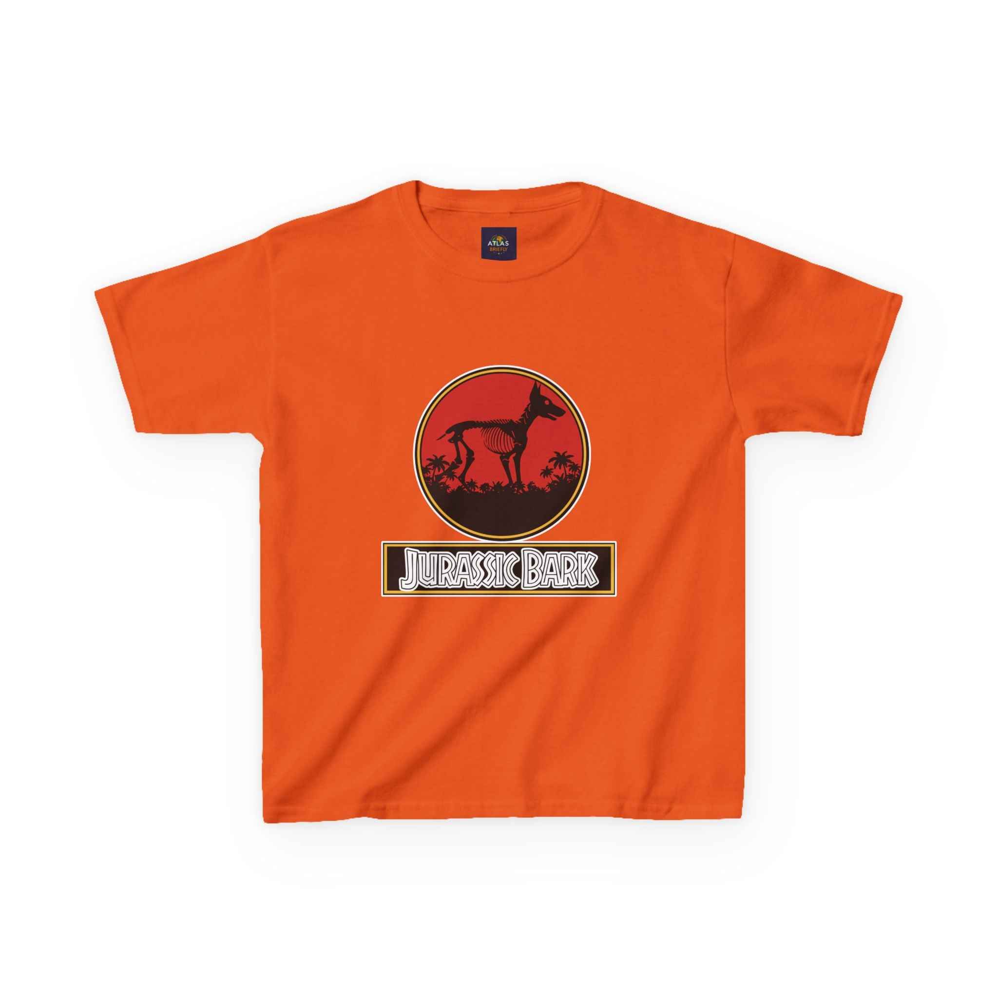 Kids Doberman Jurassic Bark T-Shirt | Fun Dog Tee for Kids - Atlas Briefly