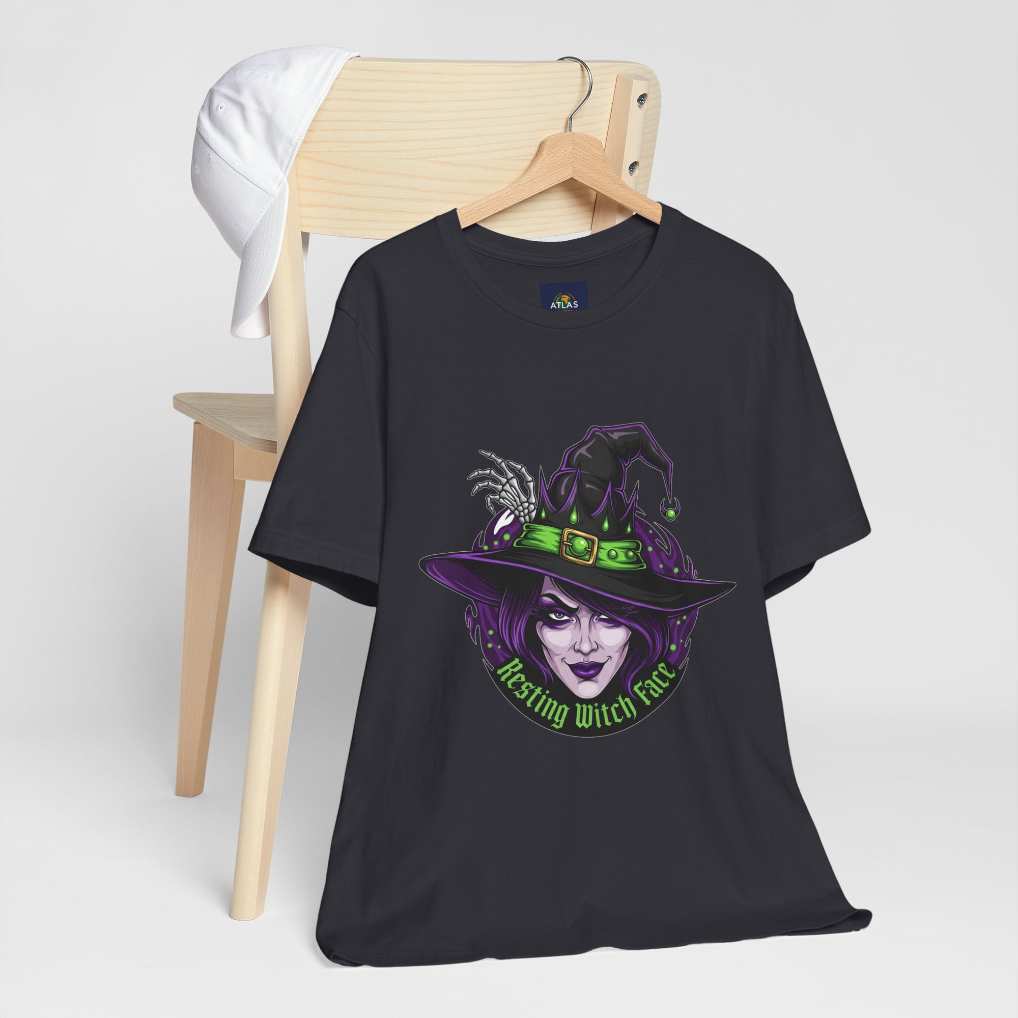 Resting Witch Face Halloween T-Shirt - Funny Witch Tee for Women & Men | Halloween Graphic Shirt - Atlas Briefly