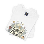 Certified Chaos Coordinator T-Shirt - Funny Mom Teacher Gift | Organized Chaos Tee for Stress-Free Life - Atlas Briefly